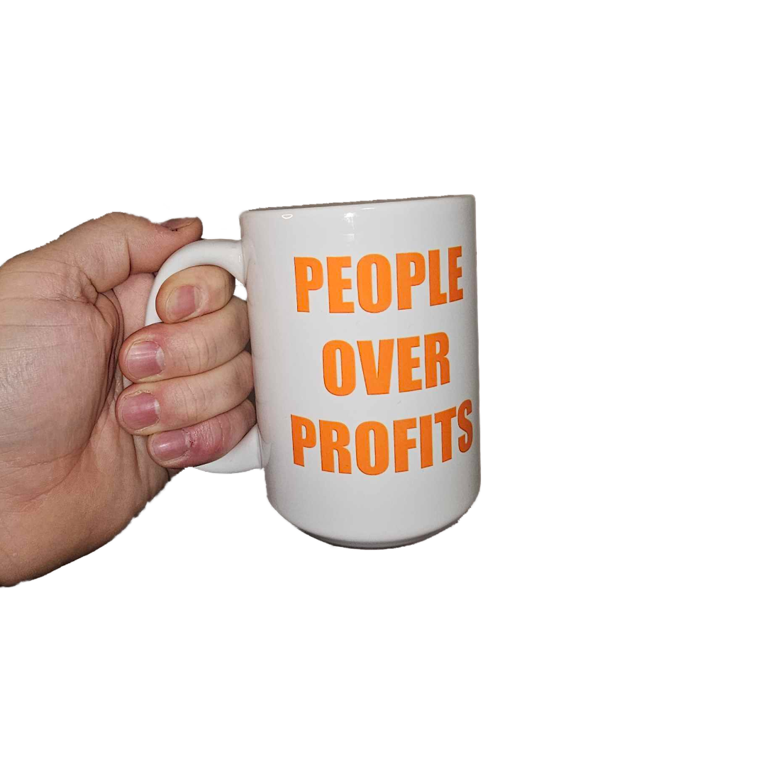 Coffee Mug "People Over Profit"