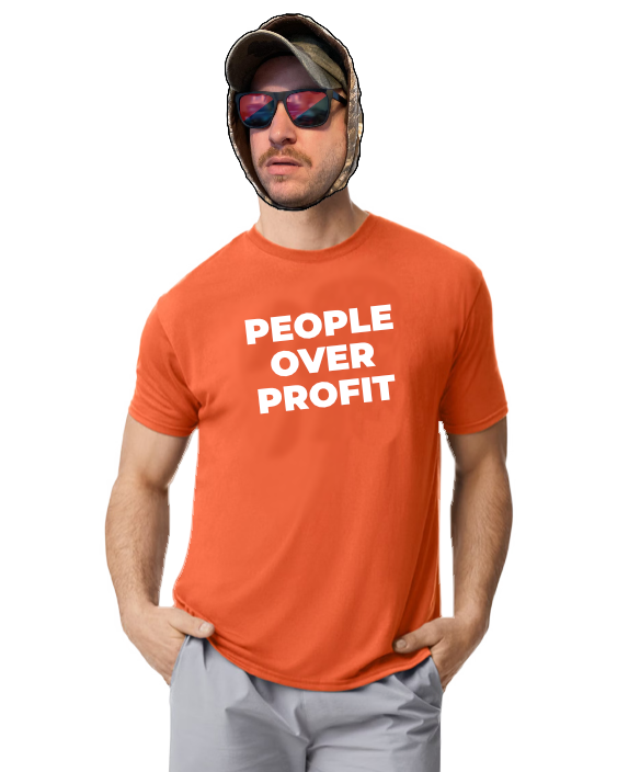 "People Over Profit" T-Shirt (Cotton)