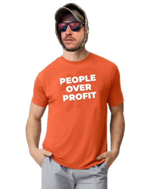 "People Over Profit" T-Shirt (Cotton)